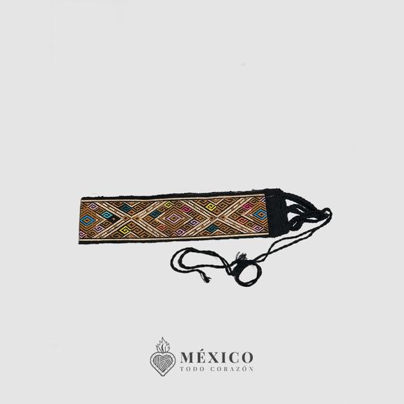 Mexican Folkloric belt day of the dead 5 de Mayo colorfull mexico todo corazon - Picture 3 of 4